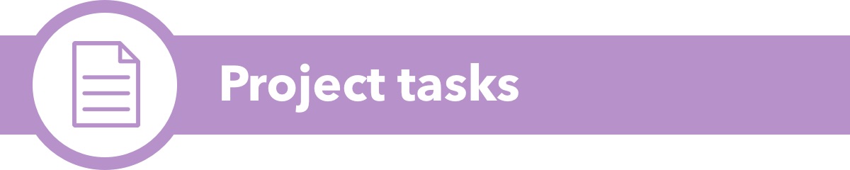 Project tasks