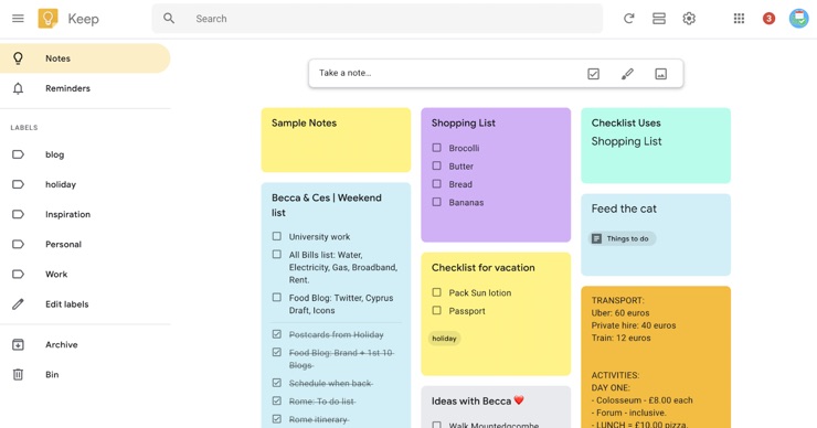 Google keep