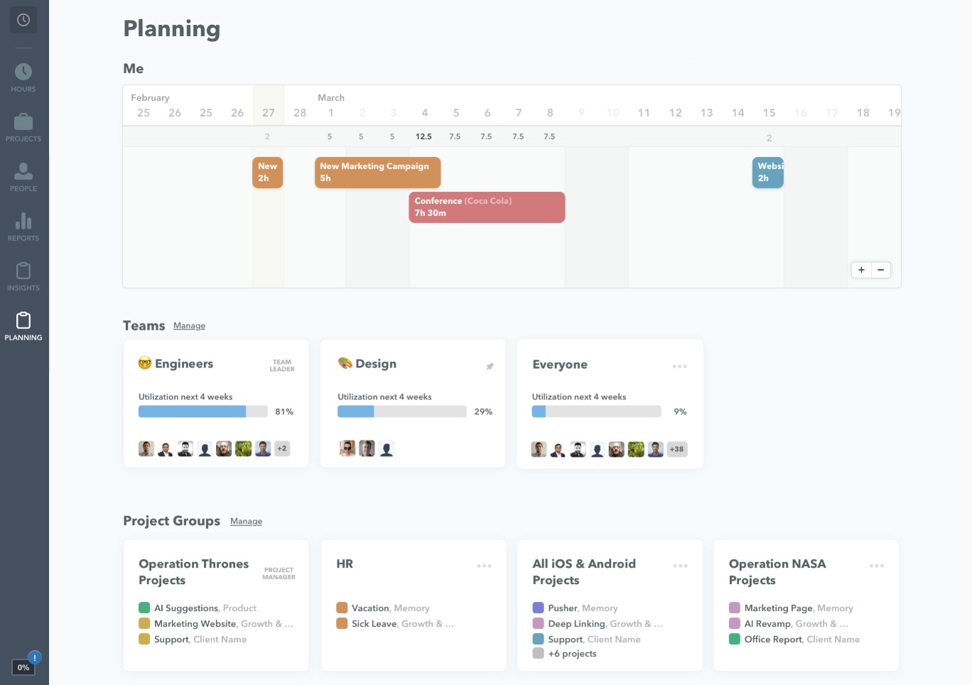 Planning section
