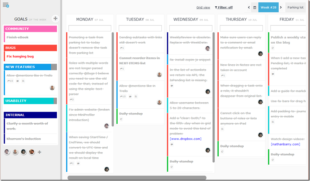 weekplan
