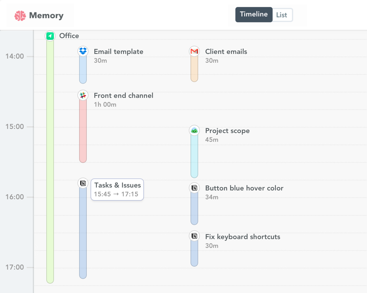 Notion time tracking