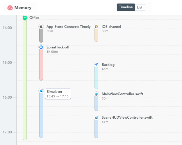 xCode time tracking