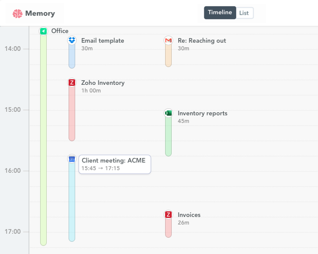 Zoho time tracking