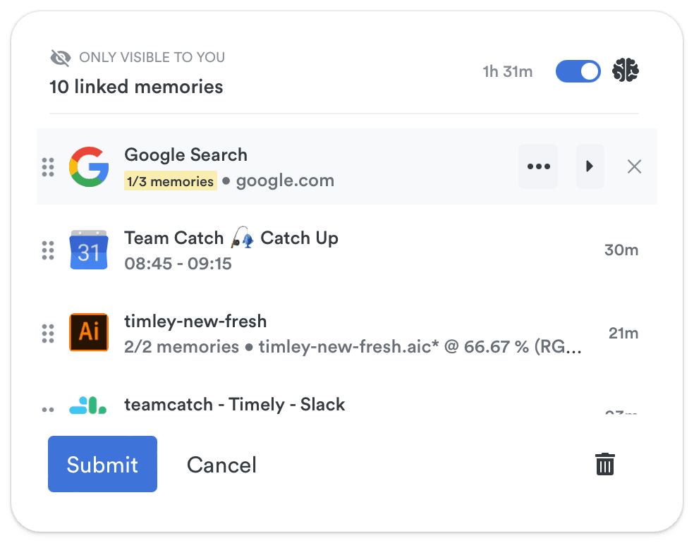 A tool displaying tasks for employees with color-coded entries for various tasks.